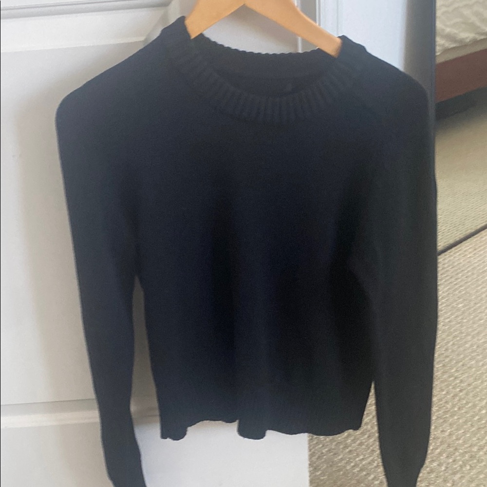 Banana Republic Black Cotton Sweater